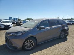 Salvage trucks for sale at Des Moines, IA auction: 2022 Toyota Sienna LE