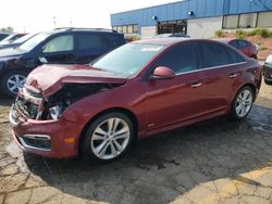 Salvage cars for sale at Woodhaven, MI auction: 2016 Chevrolet Cruze Limited LTZ