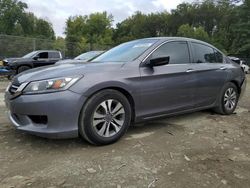 Salvage cars for sale at Waldorf, MD auction: 2013 Honda Accord LX