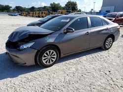 Salvage cars for sale at Apopka, FL auction: 2015 Toyota Camry LE