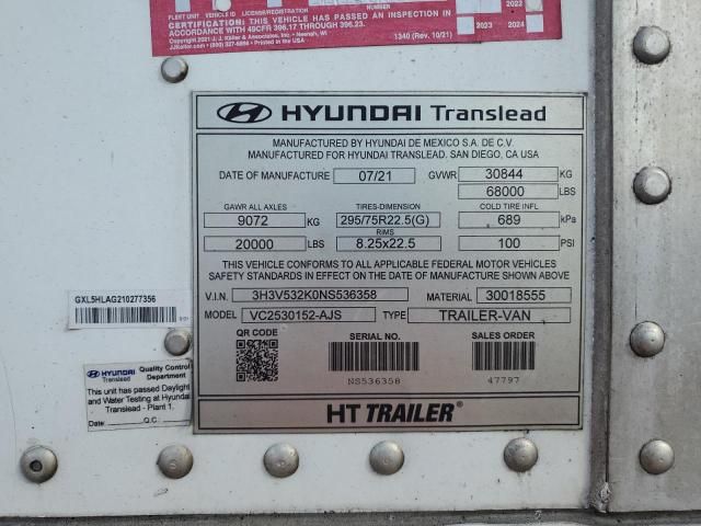 2022 Hyundai 53FT Trailer