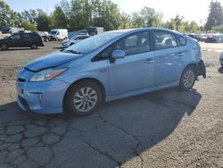 Salvage cars for sale from Copart Portland, OR: 2014 Toyota Prius PLUG-IN