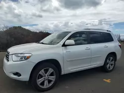 Salvage cars for sale at Kapolei, HI auction: 2008 Toyota Highlander Sport