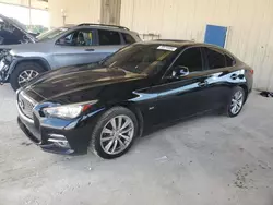 Salvage cars for sale from Copart Homestead, FL: 2017 Infiniti Q50 Premium