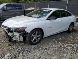 Chevrolet salvage cars for sale: 2017 Chevrolet Malibu LS