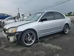 Honda salvage cars for sale: 2002 Honda Civic LX