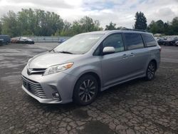 Salvage cars for sale at Portland, OR auction: 2018 Toyota Sienna XLE