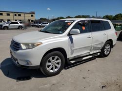 Salvage cars for sale from Copart Wilmer, TX: 2011 Toyota Highlander Base