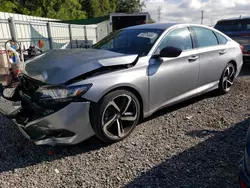 Salvage cars for sale at Arcadia, FL auction: 2022 Honda Accord Sport