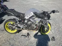 Salvage motorcycles for sale at Waldorf, MD auction: 2017 Yamaha FZ10