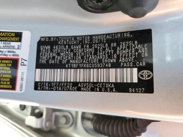 2012 Toyota Camry Base