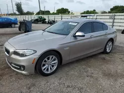 Salvage cars for sale at Miami, FL auction: 2015 BMW 528 I