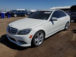 Salvage cars for sale at Brighton, CO auction: 2011 Mercedes-Benz C 300 4matic