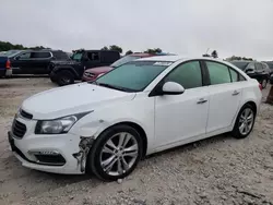 Salvage cars for sale at West Warren, MA auction: 2015 Chevrolet Cruze LTZ