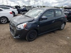 Mitsubishi salvage cars for sale: 2015 Mitsubishi Mirage DE