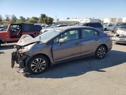 Salvage cars for sale at auction: 2015 Honda Civic EX