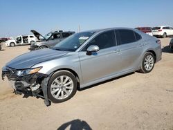 Salvage cars for sale at Amarillo, TX auction: 2020 Toyota Camry LE