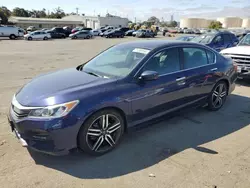 Salvage cars for sale at Martinez, CA auction: 2016 Honda Accord Sport