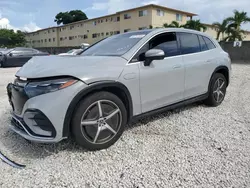 Salvage cars for sale at Opa Locka, FL auction: 2023 Mercedes-Benz EQS SUV 580 4matic