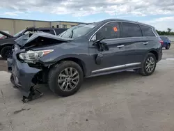 Salvage cars for sale at Wilmer, TX auction: 2013 Infiniti JX35