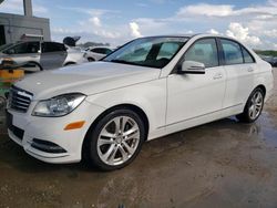 Salvage cars for sale at West Palm Beach, FL auction: 2014 Mercedes-Benz C 300 4matic