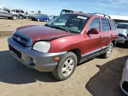 Salvage cars for sale at Brighton, CO auction: 2005 Hyundai Santa FE GLS