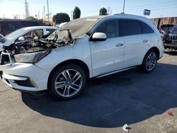 Salvage cars for sale at Wilmington, CA auction: 2017 Acura MDX Advance