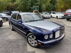 Salvage cars for sale at Mendon, MA auction: 2008 Bentley Arnage R