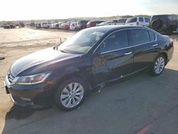 Salvage cars for sale at Grand Prairie, TX auction: 2014 Honda Accord EXL