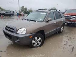 Salvage cars for sale at Pekin, IL auction: 2005 Hyundai Santa FE GLS