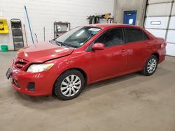 Salvage cars for sale at Blaine, MN auction: 2012 Toyota Corolla Base