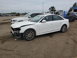 Salvage cars for sale at Woodhaven, MI auction: 2016 Audi A4 Premium S-Line