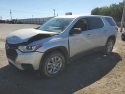 Salvage cars for sale at Oklahoma City, OK auction: 2020 Chevrolet Traverse LS