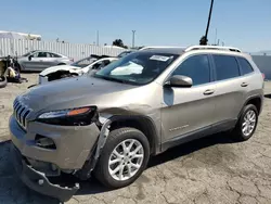 Salvage cars for sale at Van Nuys, CA auction: 2017 Jeep Cherokee Latitude