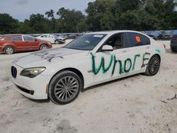 Salvage cars for sale at Midway, FL auction: 2011 BMW 740 I