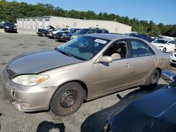 Salvage cars for sale at Exeter, RI auction: 2004 Toyota Camry LE