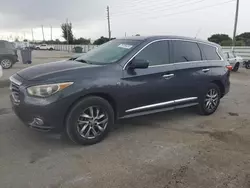 Salvage cars for sale at Miami, FL auction: 2014 Infiniti QX60