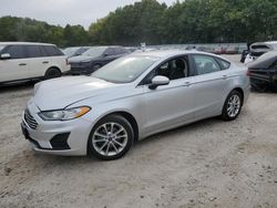 Salvage cars for sale at North Billerica, MA auction: 2019 Ford Fusion SE