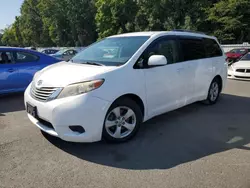 Salvage cars for sale at Glassboro, NJ auction: 2011 Toyota Sienna LE