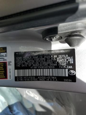 2012 Toyota Camry Base