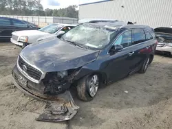 Salvage cars for sale at Spartanburg, SC auction: 2017 KIA Sorento LX