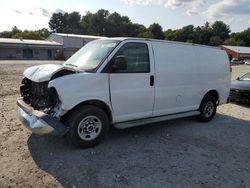 Salvage trucks for sale at Mendon, MA auction: 2016 GMC Savana G2500