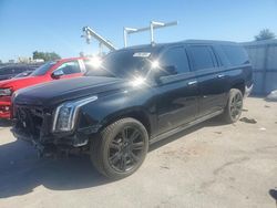 Salvage cars for sale at Kansas City, KS auction: 2015 Cadillac Escalade ESV Premium