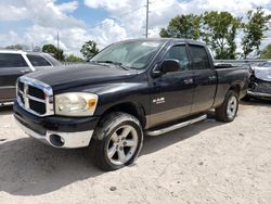 Salvage trucks for sale at Riverview, FL auction: 2008 Dodge RAM 1500 ST