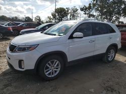 Salvage cars for sale at Riverview, FL auction: 2015 KIA Sorento LX