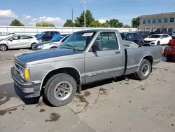 Salvage cars for sale at Littleton, CO auction: 1993 Chevrolet S Truck S10