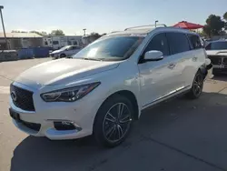 Salvage cars for sale at Sacramento, CA auction: 2020 Infiniti QX60 Luxe