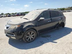 Salvage cars for sale at San Antonio, TX auction: 2010 Acura MDX Advance