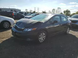 Honda salvage cars for sale: 2012 Honda Civic LX