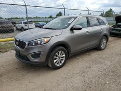 Salvage cars for sale at Houston, TX auction: 2017 KIA Sorento LX